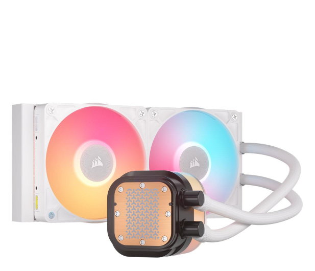 CORSAIR iCUE LINK TITAN 240 RX LCD White 2x120mm - 1286802 - zdjęcie 3
